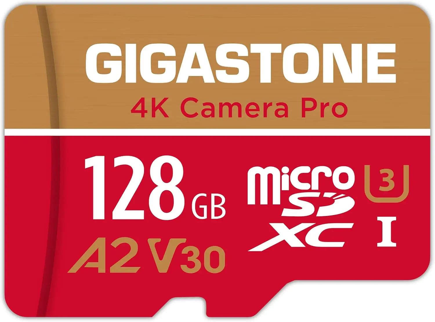 128GB Micro SD Card with 5-Year Data Recovery, 4K Video Recording for GoPro, Action Camera, Drone, Nintendo Switch, Read/Write