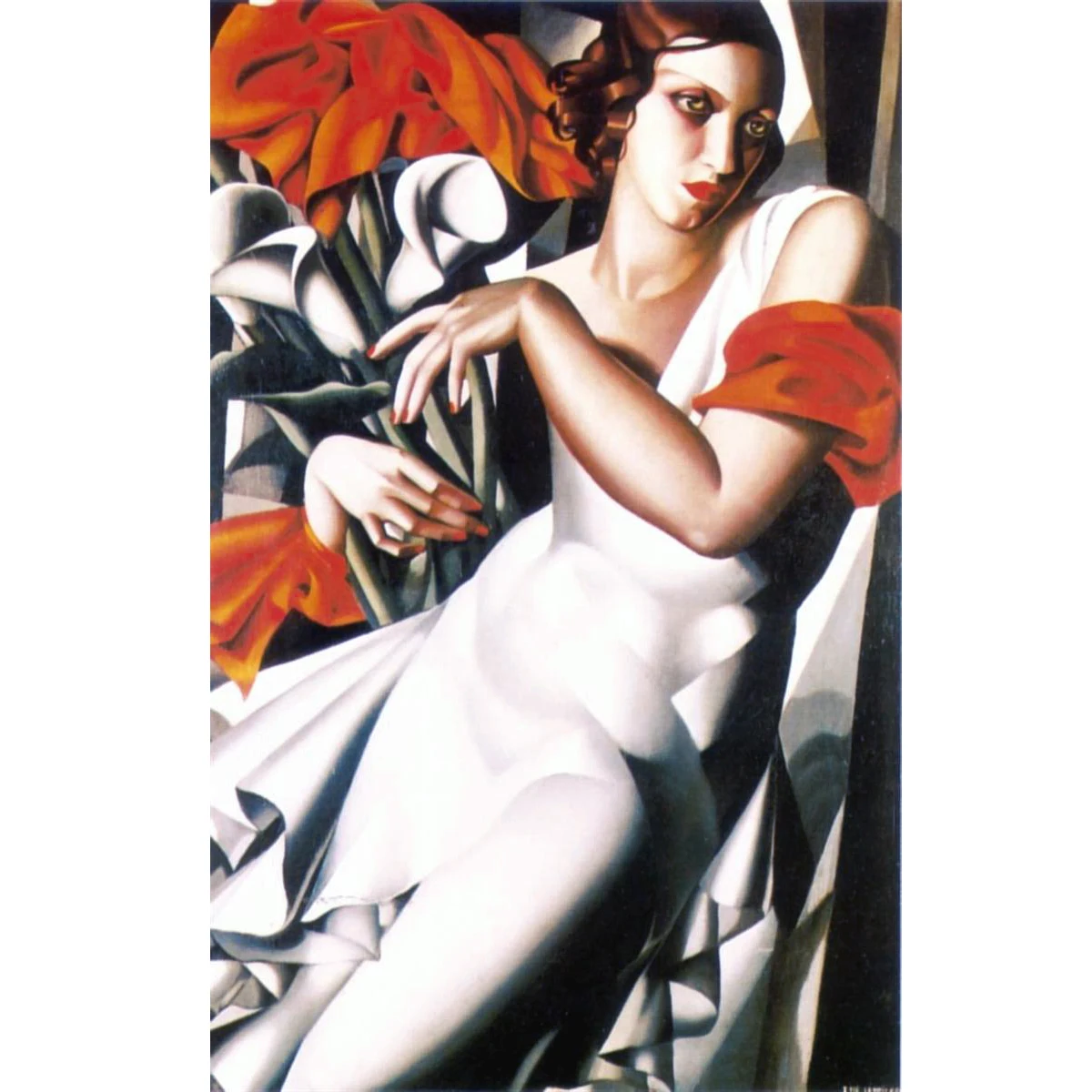 

Custom portrait oil painting,Tamara de Lempicka artworks,Hand made famous painting reproduction posters for wall decoration