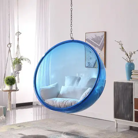 Customized Nordic balcony Internet celebrity hanging chair B & B swing girl bedroom lazy transparent bubble hanging basket