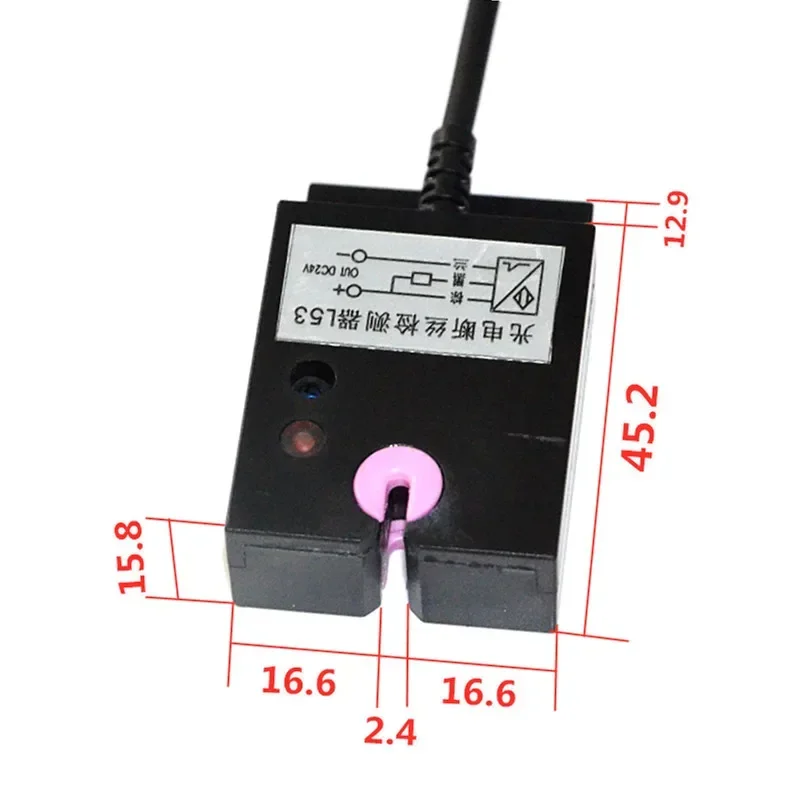 Yarn Breaking Sensor Wire Breaking Automatic Stop Device Infrared Probe Wire Breaking Detector Used in Textile Industry NPN