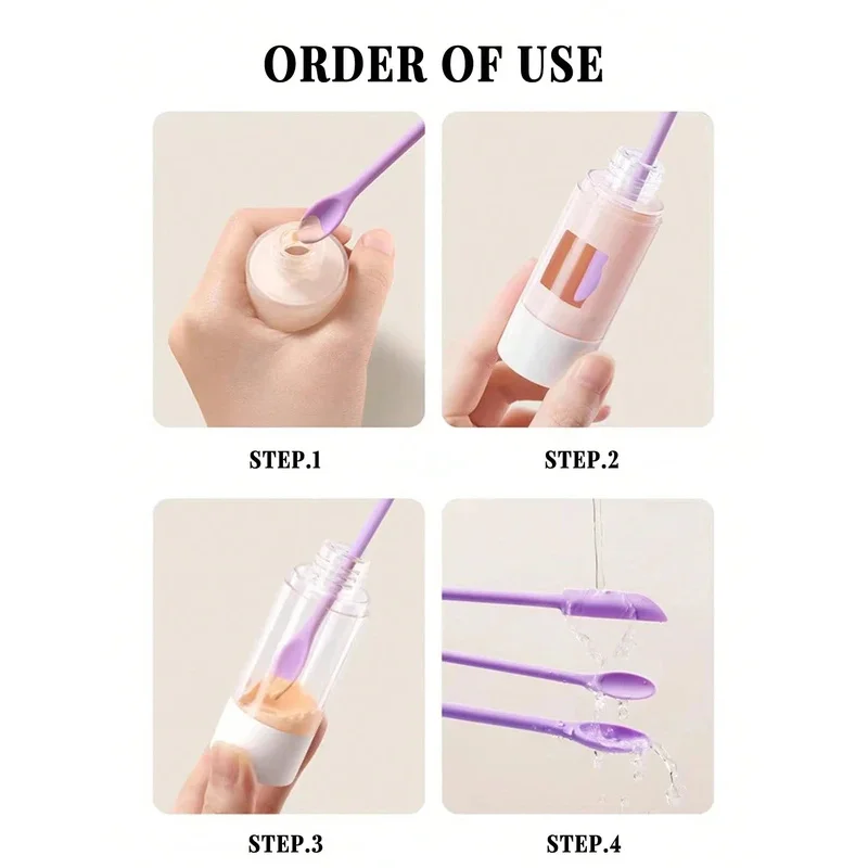 3Pcs Silicone Empty Bottle Scraper With Black Scraper, Foundation Scraper, Tiny Lotion Jar Scraper to Get Last of Makup
