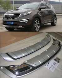 ABS Front Rear Bumper Guard Protector Skid Plate for Kia Sportager Sportage R 2010 2011 2012 2013 2014 2015 2016 Car Styling
