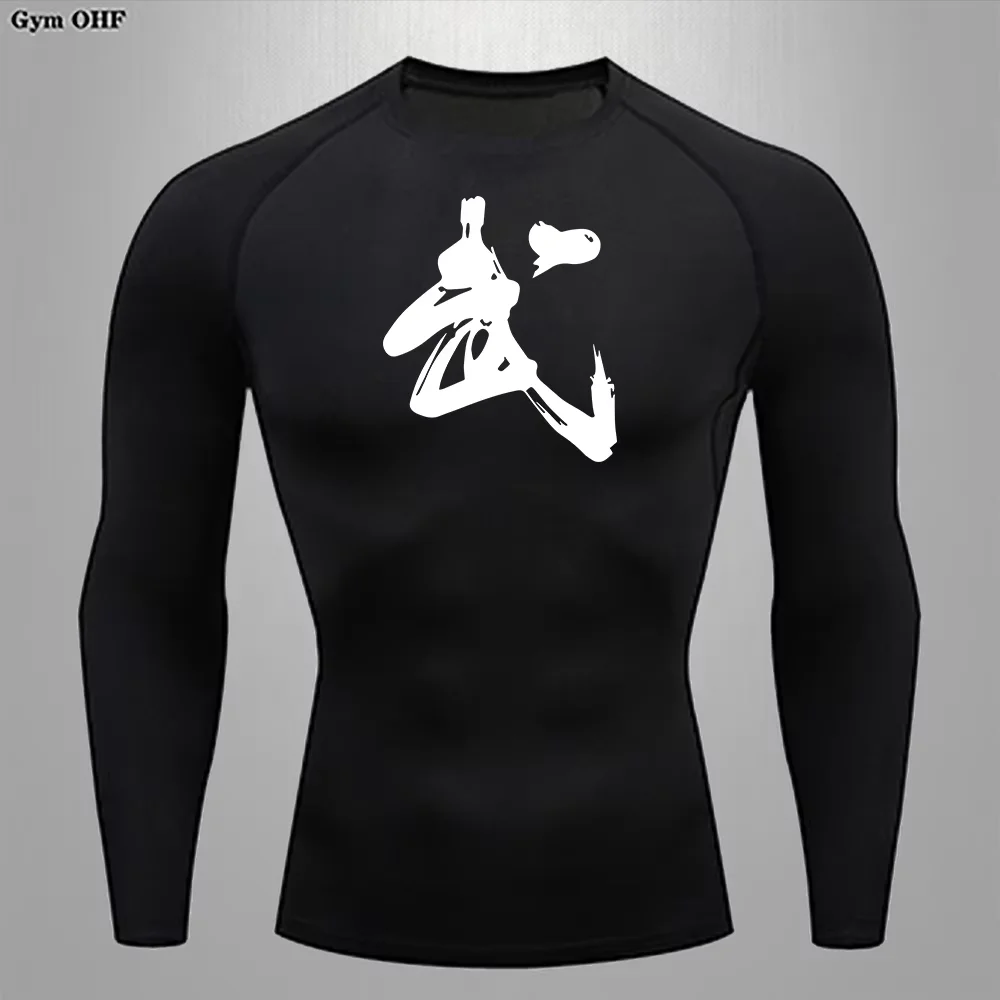 T Shirt Men's Long Distance Running Jogging Compression Shirts Outdoor Fitness Second Skin Quick Dry Breathable Sportswear Soft