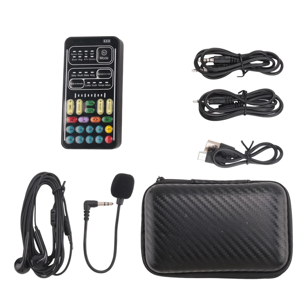 

Voice Changer Handheld Microphone Voice Changer with Sound Multifunctional Effects Machine for Phone/Xbox/Switch (i9) Drop ship