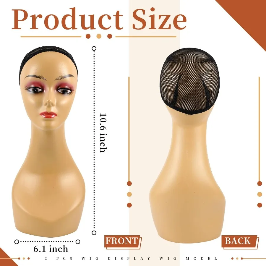 Leinuosen 2 أنثى عارضة أزياء واقعية رئيس للشعر المستعار 19 نابض بالحياة البلاستيك القزم رئيس عرض رؤساء للنظارات الشمسية أقراط يهودي