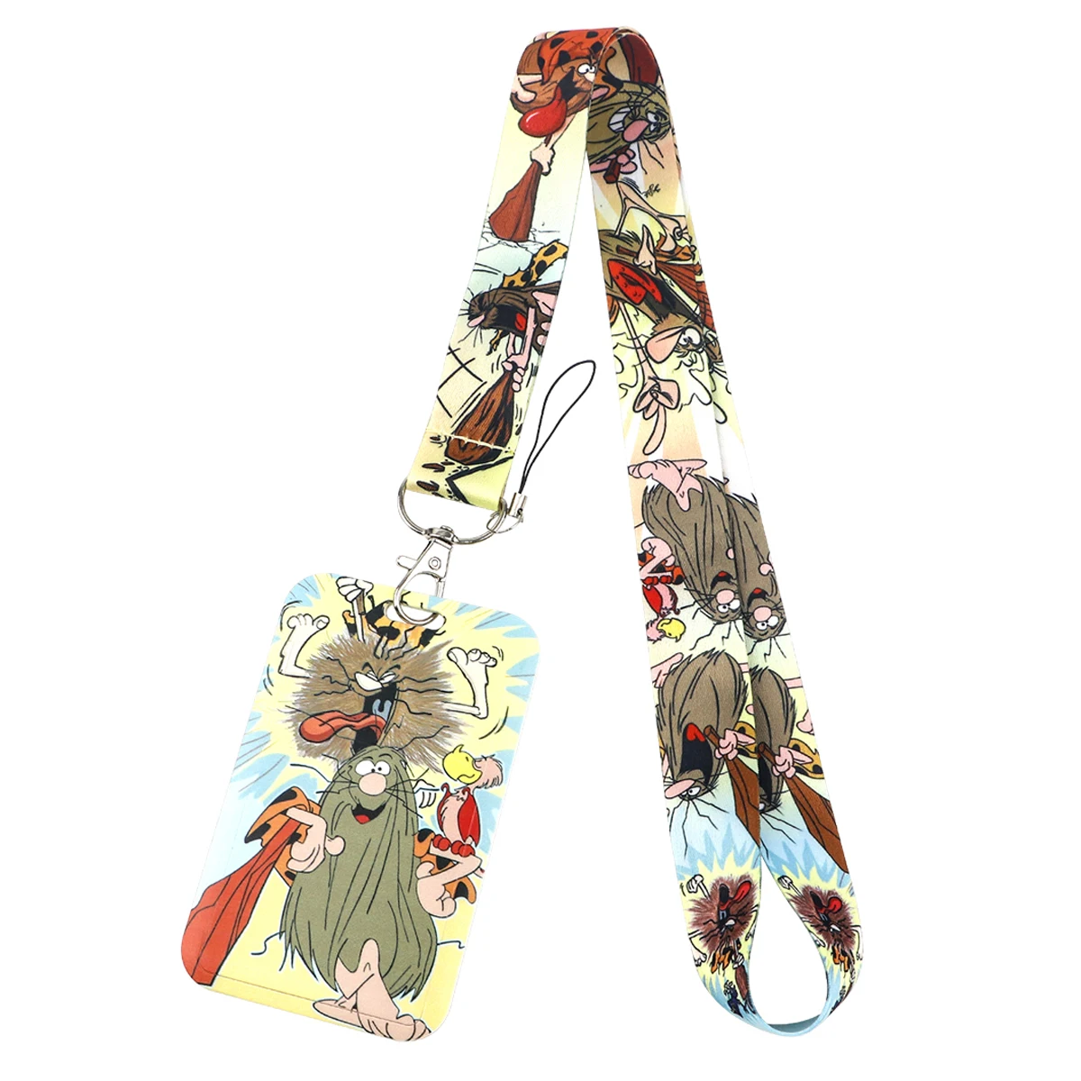 Cartoon Lanyard Card Holder Cute Cow Neck Strap for Key ID Card Phone Straps Badge Holder DIY Hanging Rope Cosplay Accessories