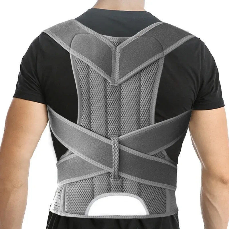 

3XL 4XL Spine Straightener Support Band Back Posture Corrector Brace Spine Lumbar Scoliosis Corrective Orthopedic Belt Men Women