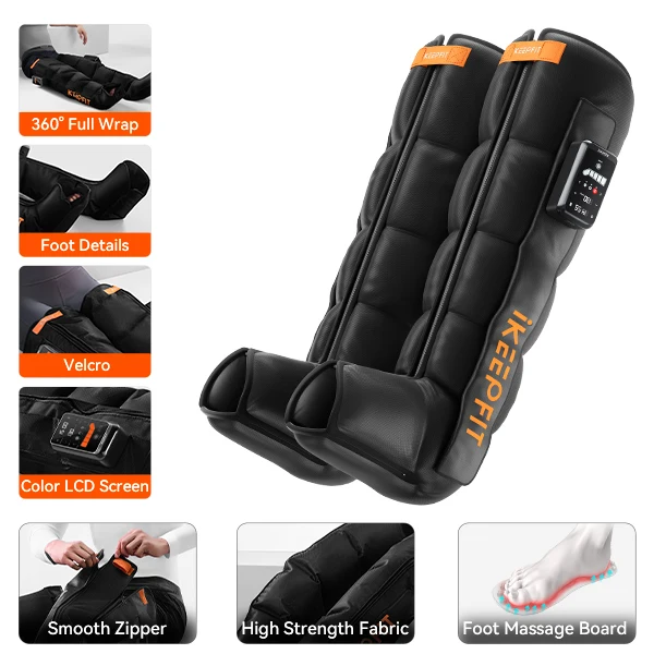 Wireless Compression Boots for Athletes - Air Compression Leg Recovery System, Cordless Recovery Boots