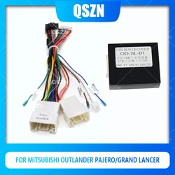 QSZN DVD Canbus Box OD-SL-01 For Mitsubishi Outlander Pajero/V73 /Grand Lancer 2 din Harness Wiring Cables Car Radio Stereo
