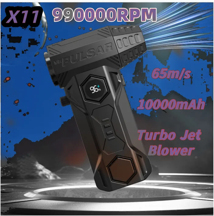 Air Blower X11 Super Powerful 990000RPM Compressed Air Duster Electricity Consumption Display Air Vacuum Blower Jet Fan For Car