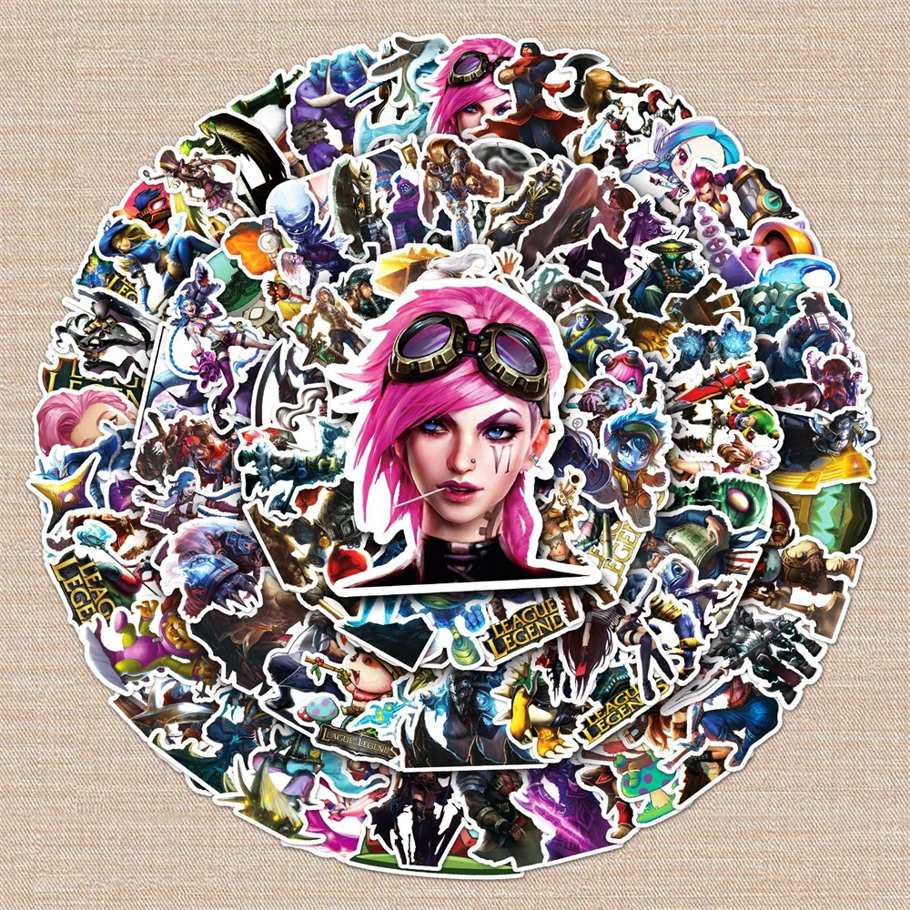 10/30/50PCS League of Legends gioco Cartoon Personality Creative Graffiti Sticker scrivania chitarra computeradesivo impermeabile all'ingrosso