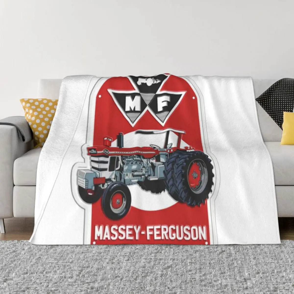 

Massey Ferguson Logo 2 Bedroom Quilt For Bed Home And Decoration Throw Blanket