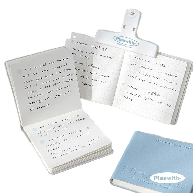 Agenda Planner Notebook CUBE Bloc de notas cuadrado de cuero suave Bolsa de cuero PU portátil, libro de sellos de viaje, libro de plan de aprendizaje escolar
