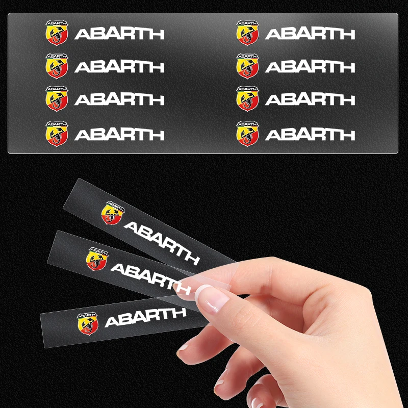 Car Interior Sticker Central control Decals Emblem Badge Car Styling for Abbas abarth 695 595 500 competizione 124 Spider PUNTO