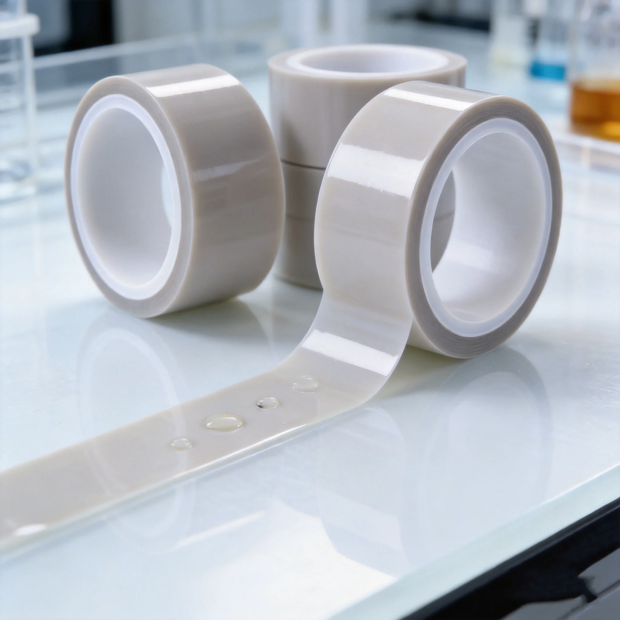 5 Rolls PTFE Film Tape 50mm x 10m Pure Teflon Free High Temperature Insulation Tape Chemical Resistant Industrial
