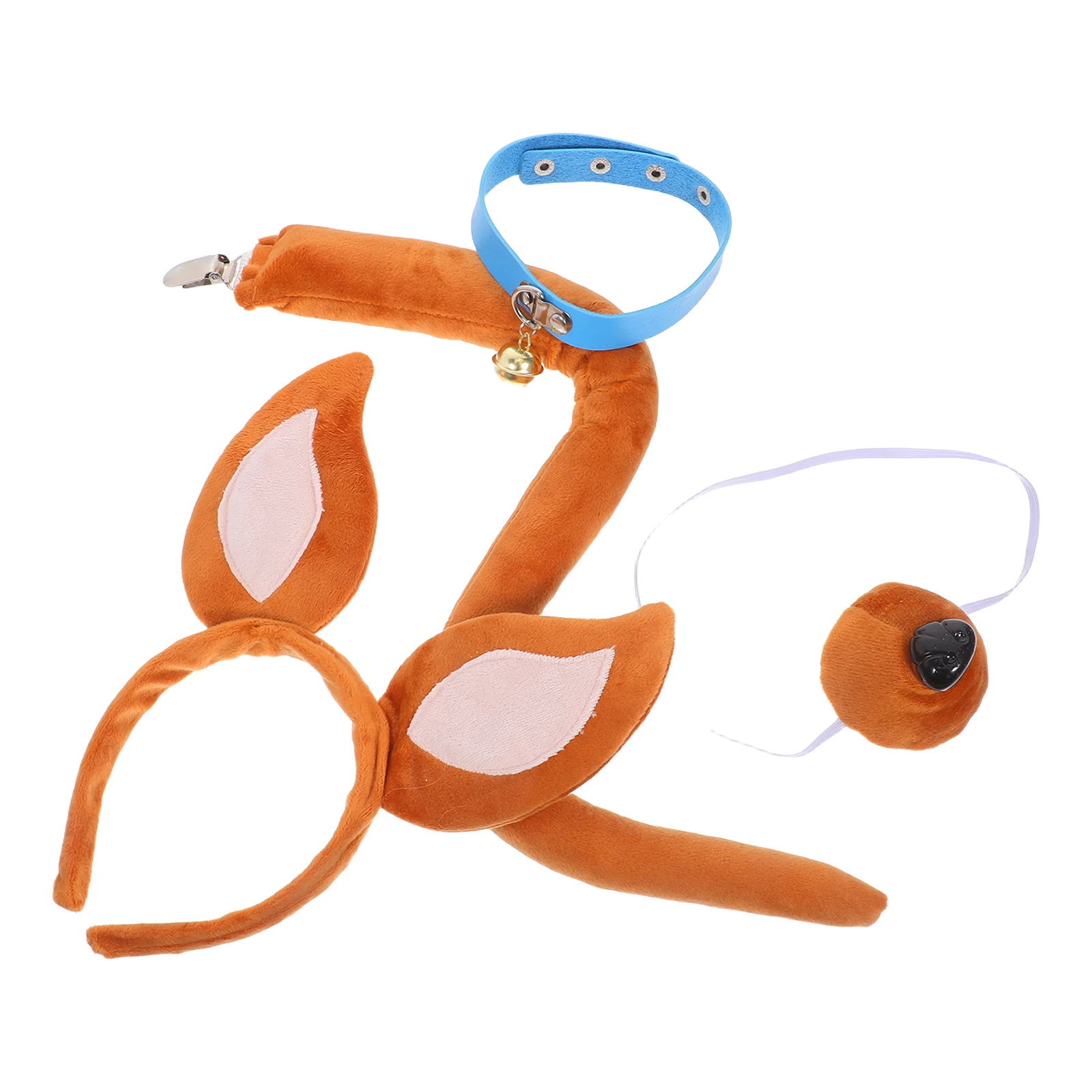 Halloween Pet Headband Dog Costume Gloves Cosplay Carnival Animal Pu Prop Dress up Toddler Ear