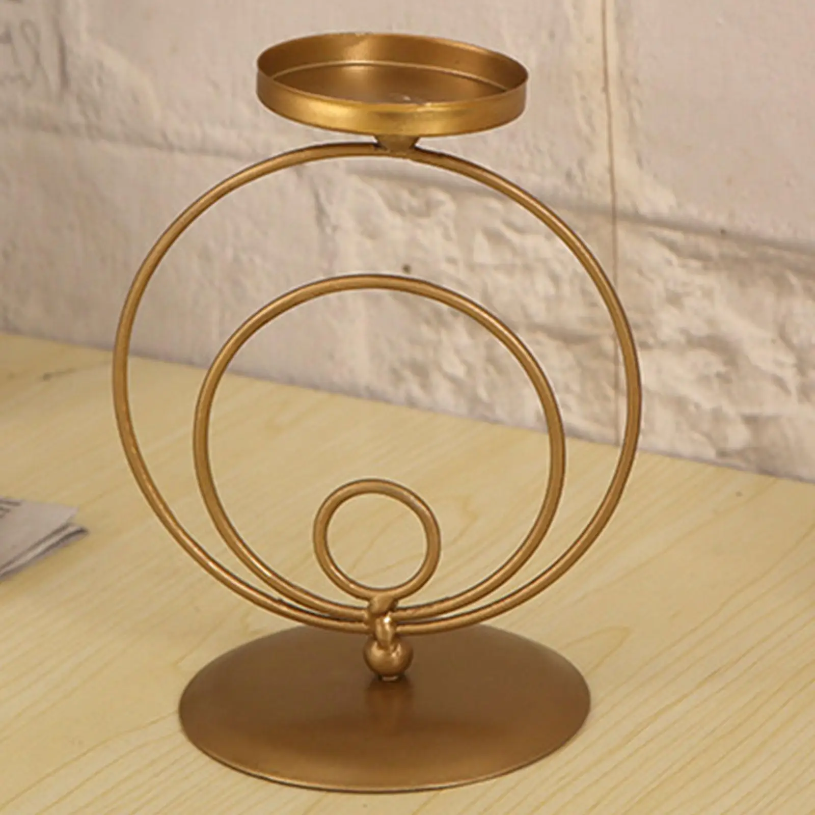 Candle Support Simple Decoration Table Centerpiece Tall Iron Candlestick for Wedding Halloween Living Room Christmas Anniversary