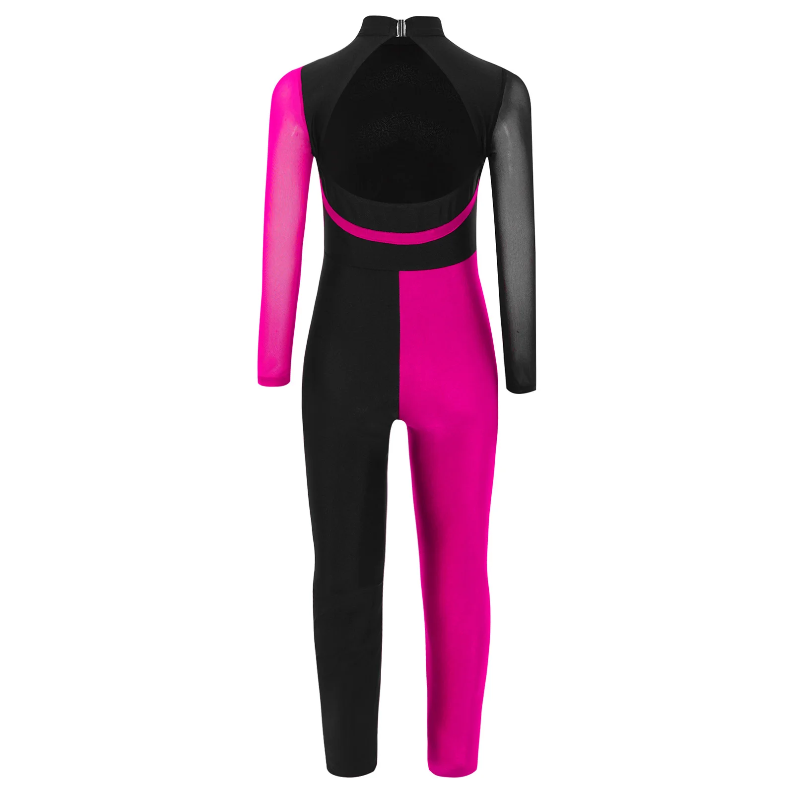 Kids Girls Ballet Gymnastics Romper Dance Performance Costume Sequins Sportswear Jumpsuit Glittery Romper for Dance Competition