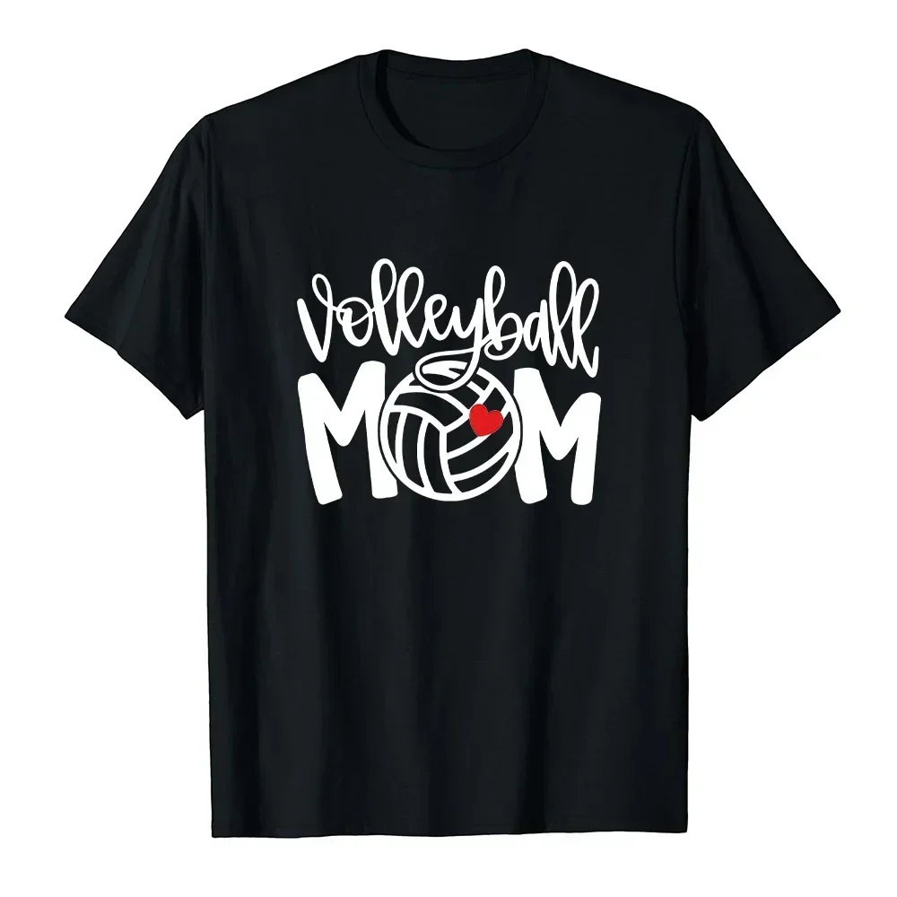 Mom Volleyball print Mom plot to give women T-shirt, summer short sleeve fashion comfortable top