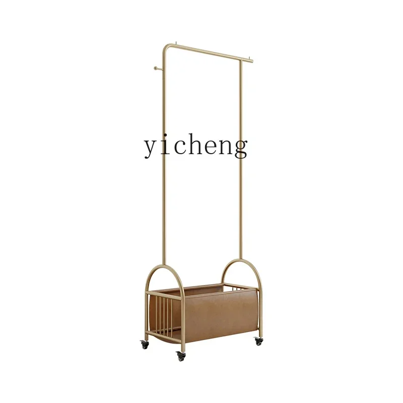 1  light luxury hanger floor with wheels removable bedroom coat rack