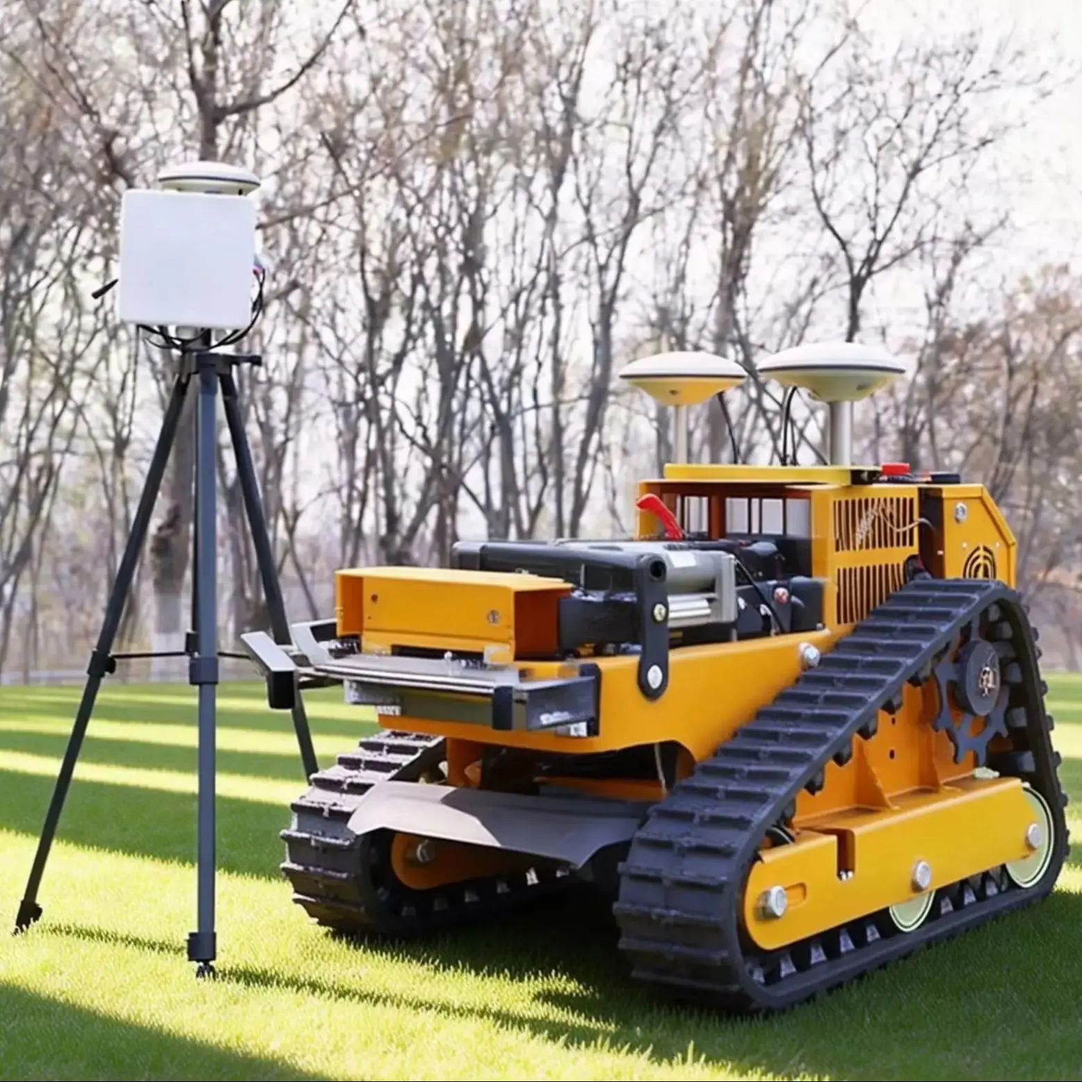 

Customized industrial-grade lawn mower, remote-controlled cordless electric lawn mower for farms flail mower