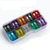 180Pcs 100pcs 50pcs Car Fuse Assortment Set Profile Middle Size Blade Type Fuse Auto Car Truck 2-35A Fuse with Box Clip 3