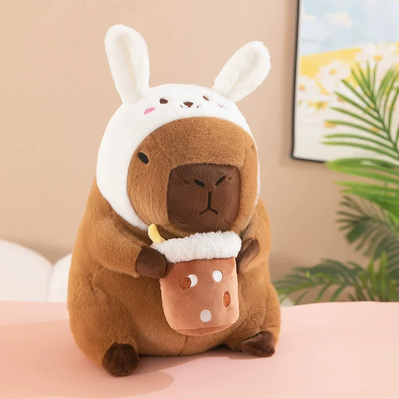 Capybara Plush Toy Simulation Fries Cloth Doll Cute Doll Capibara Anime Fluffty Toy Soft Capybara Plush Doll