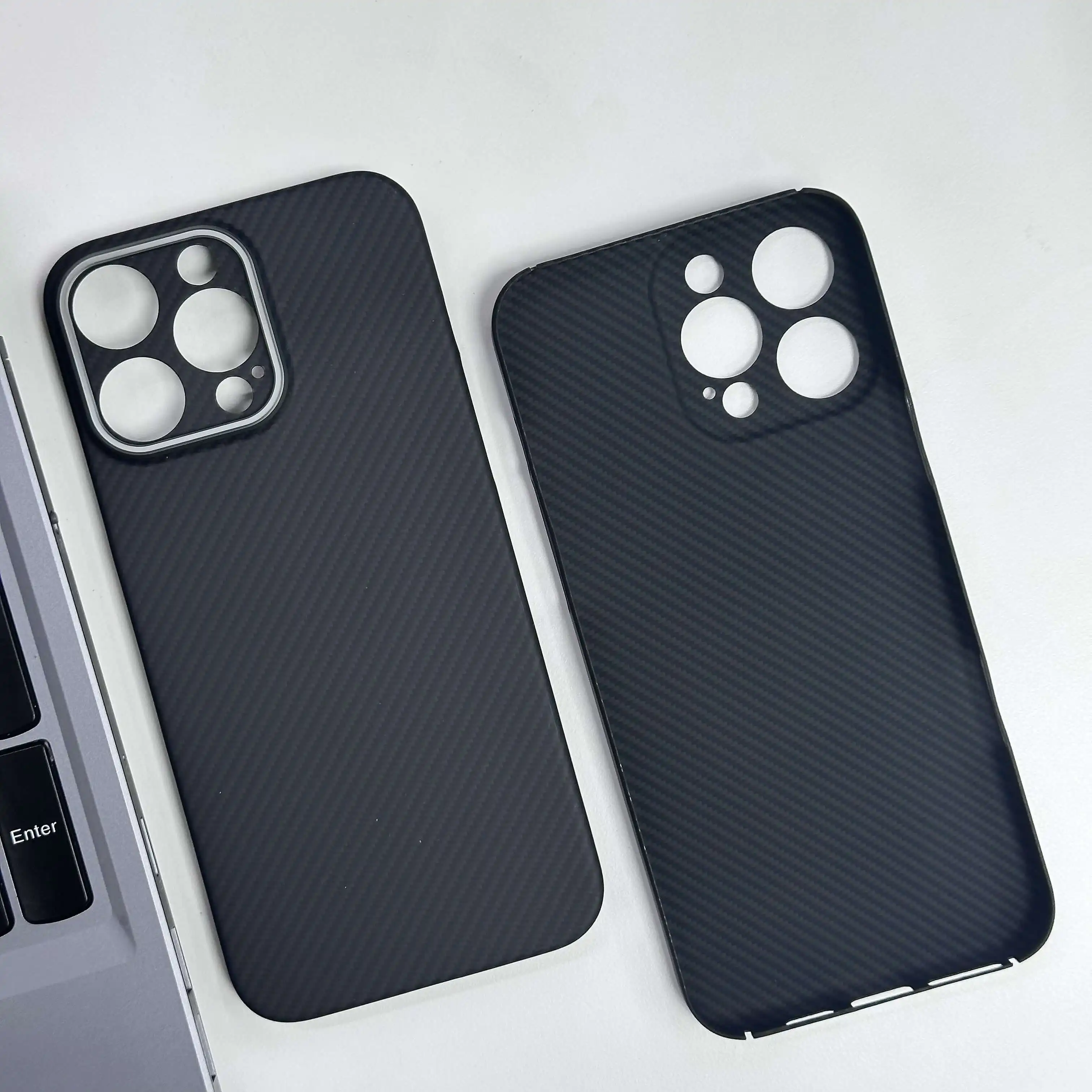 For iPhone 16 Pro Max Kevlar Aramid Fiber Case, 600D/1500D Non‑Magnetic Ultra Thin Hard Shell Phone Cover, Shockproof phone case