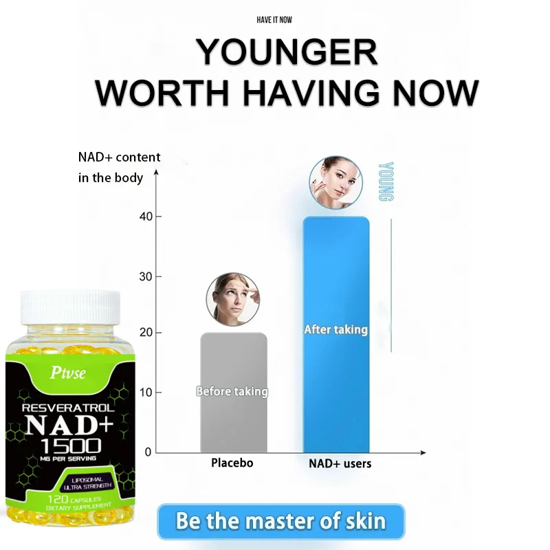 NAD Supplements - Natural Energy, Anti-aging and Cellular Health, Strengthens The Immune System