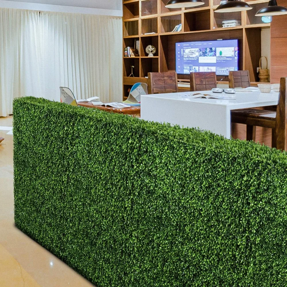 

Стенка из живой из искусственной кожи для комнаты, перегородка, фон для живой изгороди, экран для конфиденциальности, забор для балкона, сада, задней двора, 30 "x 40"