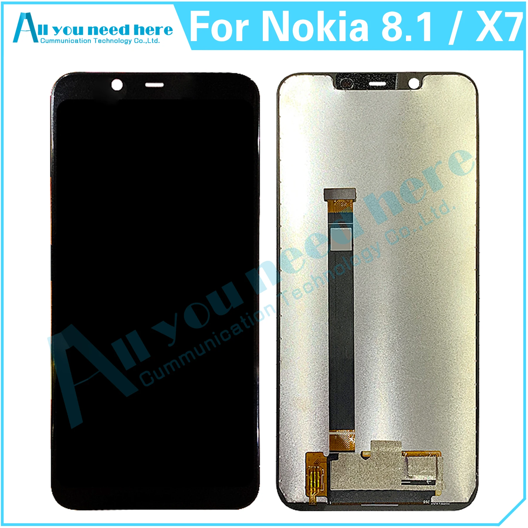 100% Test For Nokia X7 8.1 TA-1099 TA-1113 TA-1115 TA-1131 TA-1119 TA-1121 TA-1128 LCD Display Touch Screen Digitizer Assembly