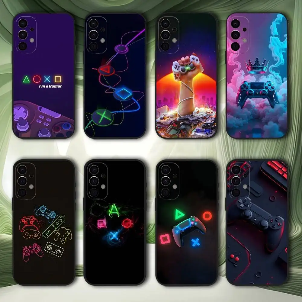

Game Console Gamepad Gamer Phone Case For Samsung S25,S24,S21,S22,S23,S30,Ultra,S20,Plus,Fe,Lite,5G Black Cover
