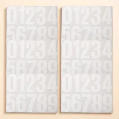 

6 Sheets Adhesive Number Stickers Large Self Adhesive Stickers for Trash Can Garbage Bin Mailbox Outdoor Address Number Decals