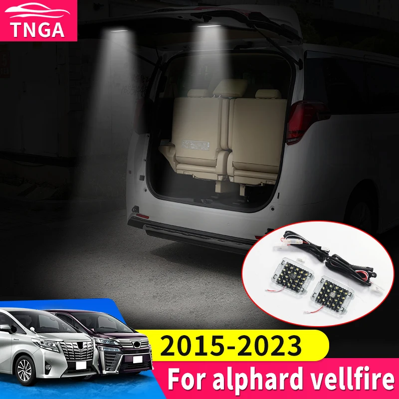 

Обновленные аксессуары для Toyota Alphard Vellfire 30 Series 2015-2023 2022 2021, задняя дверь, фотолампа для чтения