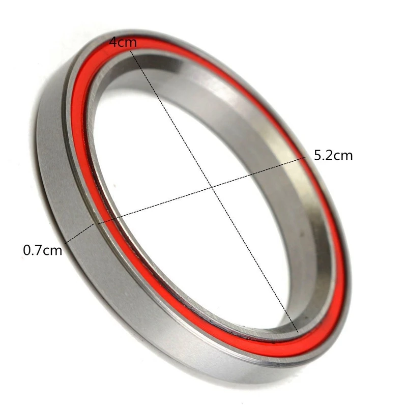 2Pcs 40X52x7mm 45 Degree X45 Degree 2RS P16 Taper ACB Angular Contact Bearing For 1-1/2 Inch Headset