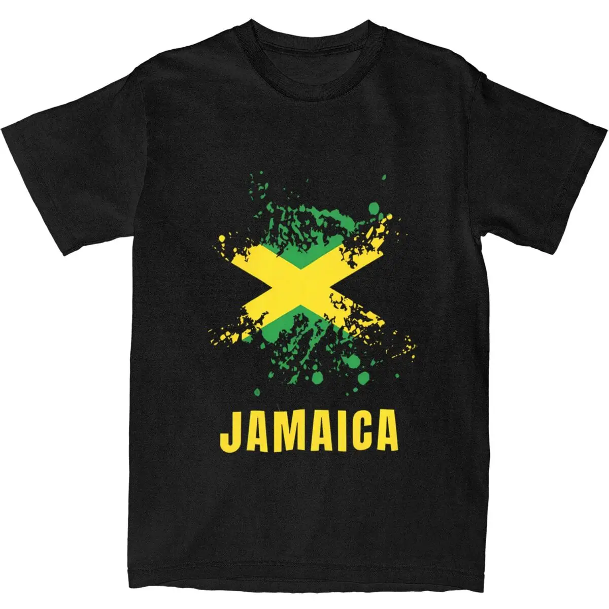 Streetwear T-Shirt Jamaican Flag Cotton T-Shirts Fashion Tshirt for Man Summer Y2K Casual Design Short Sleeve Tees