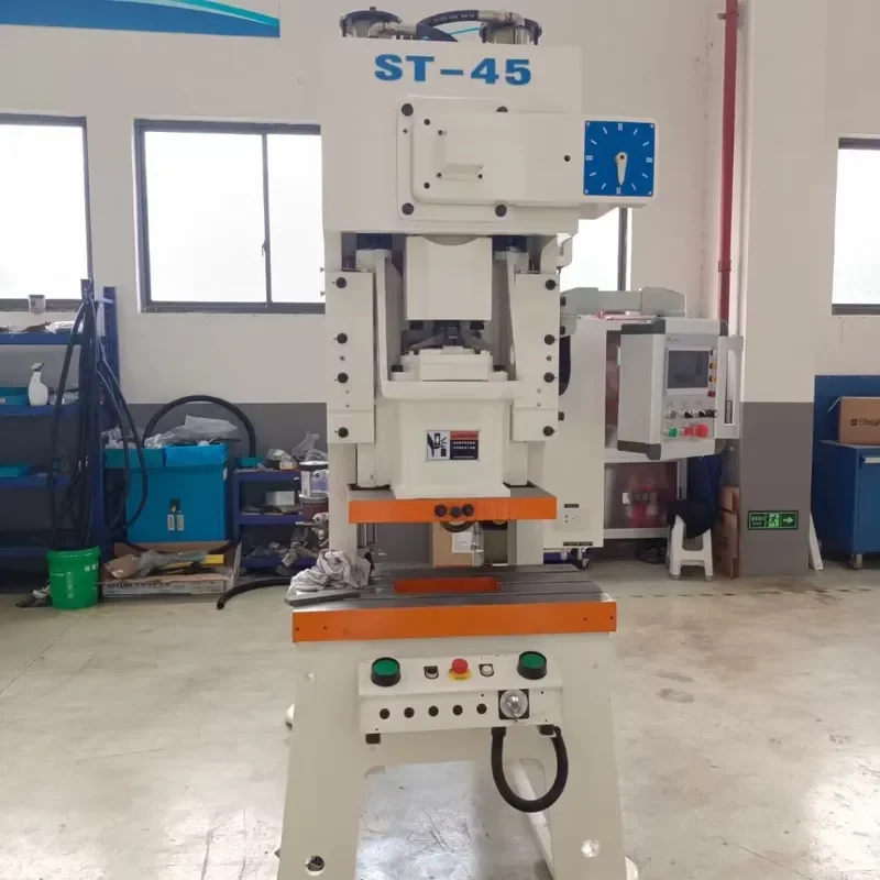 Small 45 Tons Pneumatic Punching Machine Manual Press V Type Frame New for Manufacturing Plant Metal Engine Motor Pump