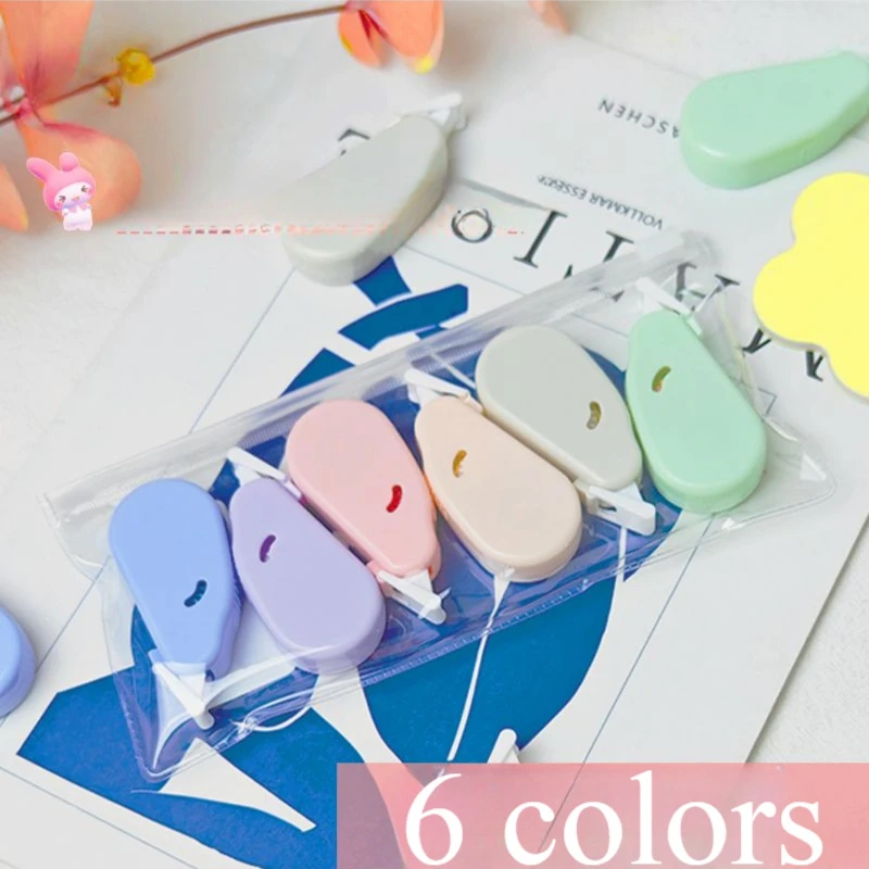 12pcs Morandi Color Correction Tape with Roller Silent Correction Tape School Supplies Useful Stationery Office Supplies