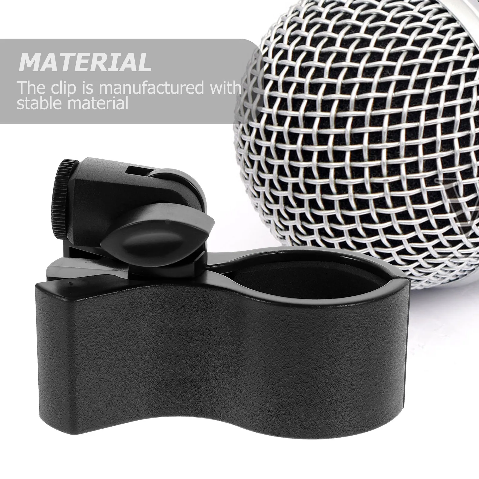 

Microphone Clip Holder Durable Stable Material Multi Functional Use for Home and Portable Stands Microphone Clip