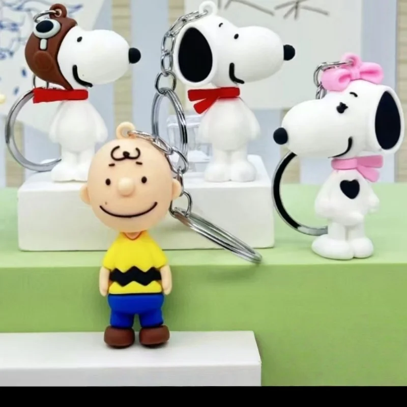 العصرية سنوبي سلسلة مفاتيح من الكرتون Kawaii المدرسية سحر قلادة حقيبة الأزياء والمجوهرات سيارة المفاتيح هدية للفتيات اللعب