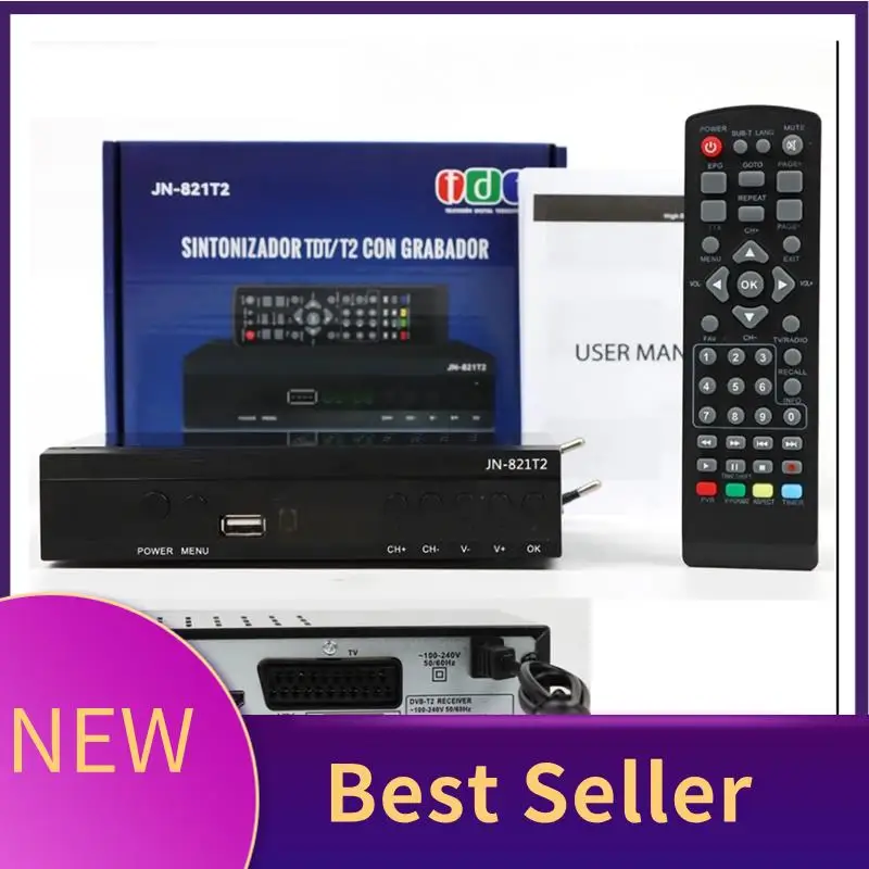 

HFES новейший цифровой декордер DVB T2 Hevc/H265 AC3 с 10-битным кодом H.265 DVB-T2, черный пластиковый цифровой ТВ-приставка, вилка европейского стандарта