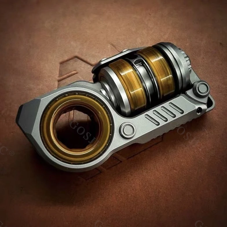 LEPAI EDC السقاطة المغناطيسية متعددة الوظائف مركب اللعب الفولاذ المقاوم للصدأ الكبار اللعب الحسية تململ سبينر الإصبع الدوران