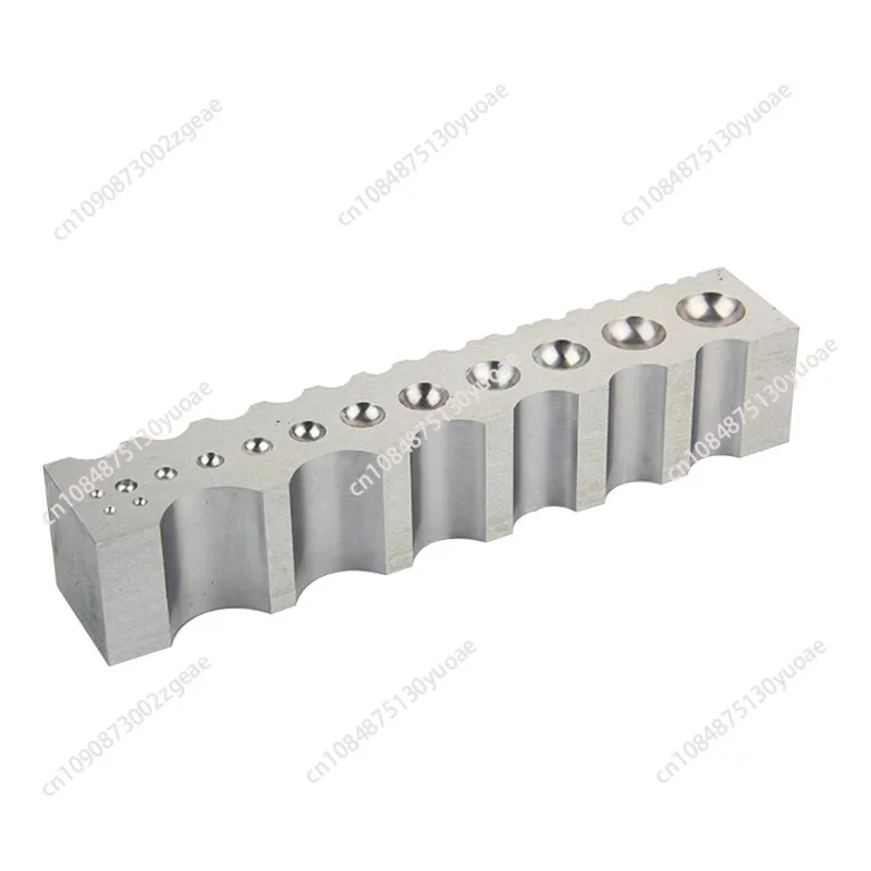 

High-quality four-sided large pit iron nest bead as large strip mold Semicircular iron groove steel mold