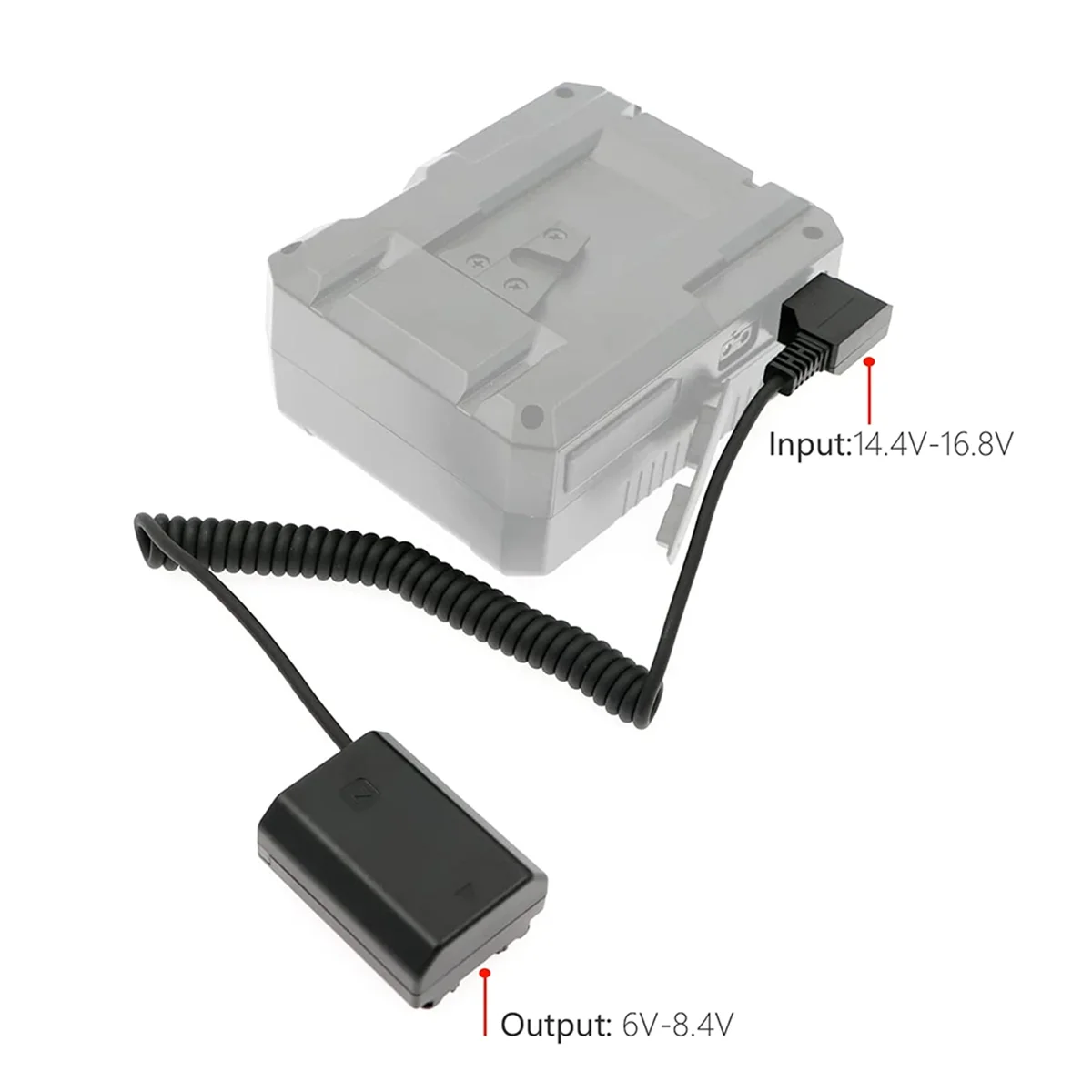 FFYY-NP FZ100 Dummy แบตเตอรี่ D-Tap สําหรับ V-Mount BP แบตเตอรี่สําหรับ Sony A7r3/A7M3/A7S3/Fx3 A9