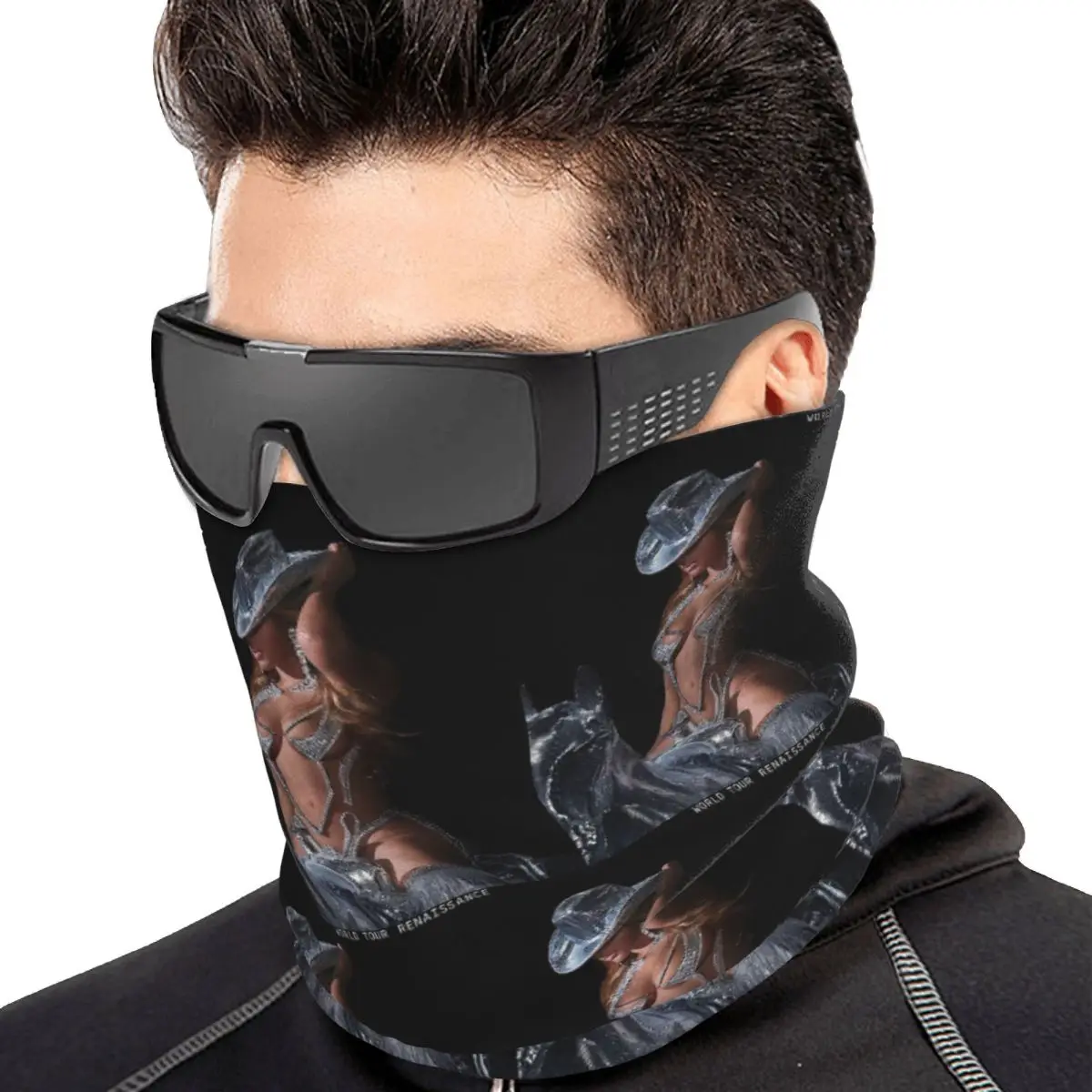 Bey My House Singer Beyonce Renaissance Tour Multifunctional Elastic Neck Gaiter Dust Proof Face Cover Bandana Unisex Cycling