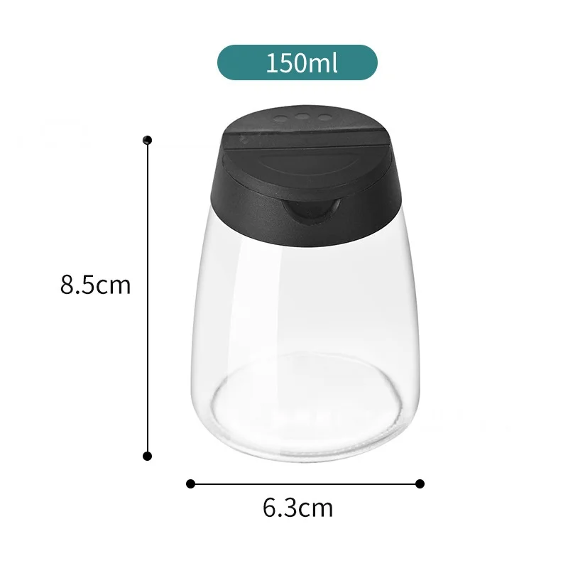 مساحيق توابل السكر الملح، حاوية بهار، زجاجة مزدوجة الوجه، غطاء فراشة، جرة توابل مقاومة للغبار، سعة كبيرة