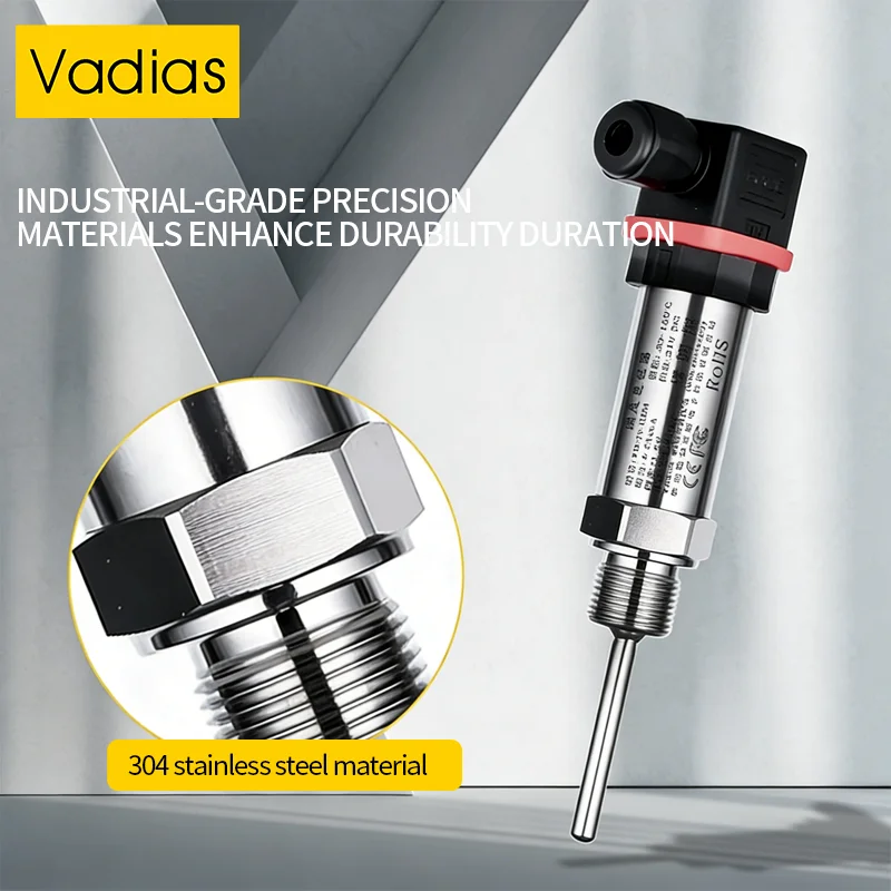 LCD PT100 Temperature Sensor -50~ 200℃/0-100℃ 4-20mA 0-10V 0-5V RS485 G1/4 PT100 Temperature Signal Converter Transmitter
