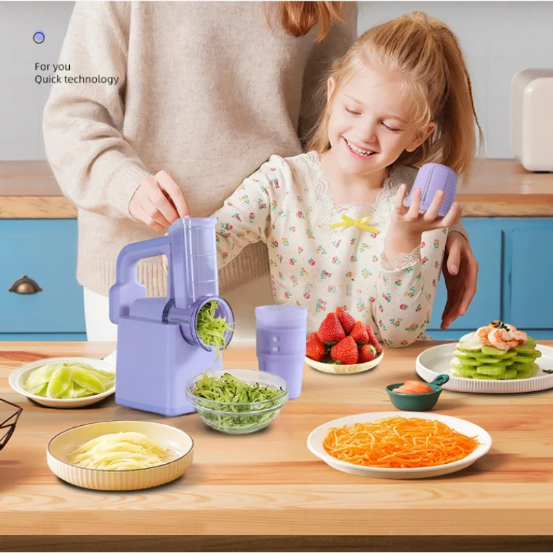 

Набор, многофункциональная электрическая роликовая овощерезка, измельчитель сыра, слайсер, измельченный льдорез, кухонные гаджеты