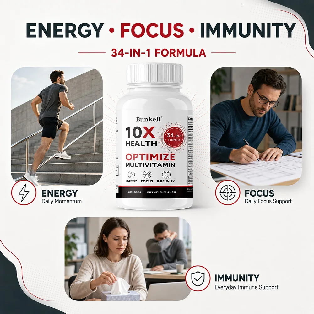 Complex Vitamins Multivitamin Capsules Mineral Complex Vitamins Cardiovascular Support Brain Immune Health and Energy