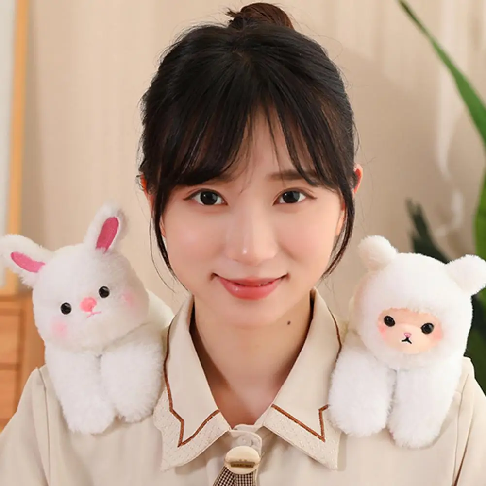Cute Panda Raccoon Lion Dog Rabbit Monkey Tiger Plush Doll Slap Bracelet Plush Toy Cartoon Stuffed Animal Toy Boys Girls Gift